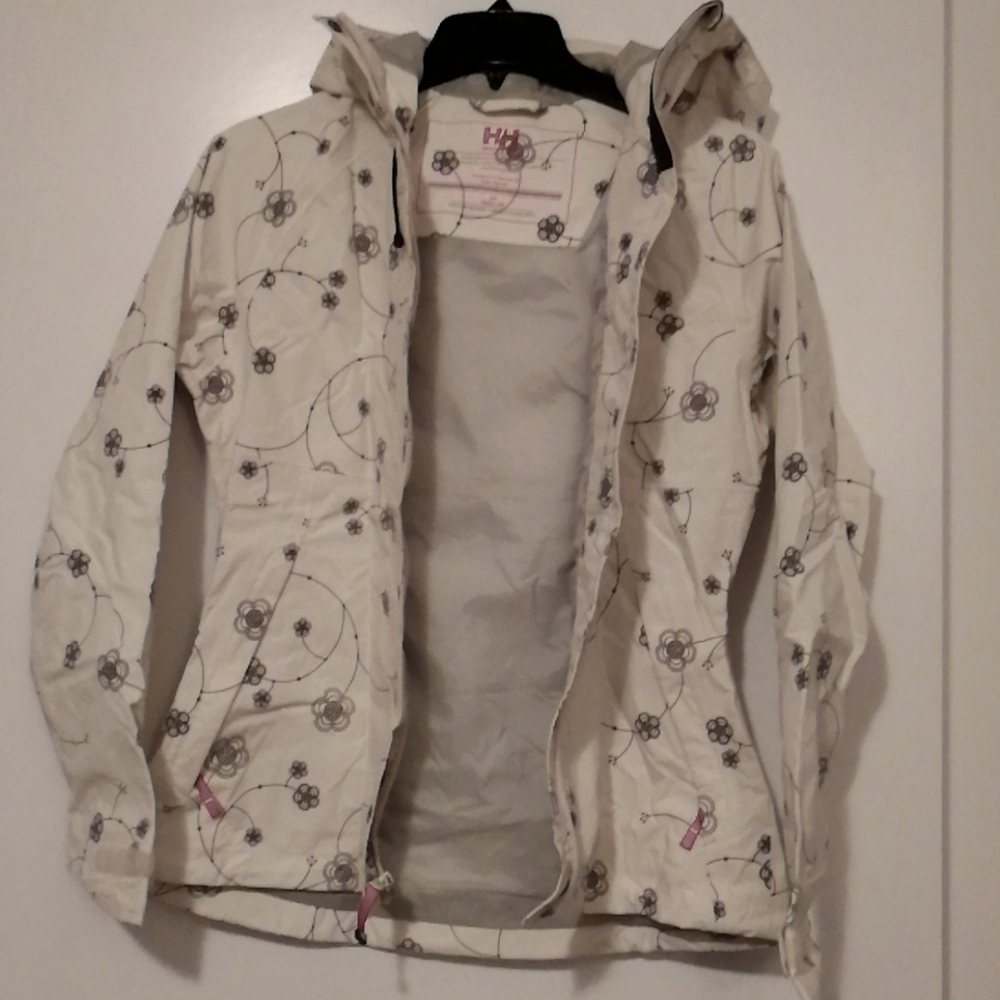 Flower pattern ivory rain jacket by Helly Hensen - Picture 2 of 5